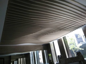 台北社區木製造型天花板設計